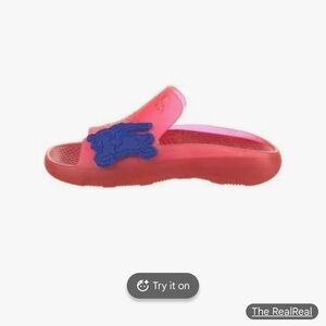 Burberry Women's red and Blue Sandals slide rubber